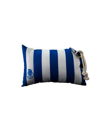 White & Blue stripes pillow
